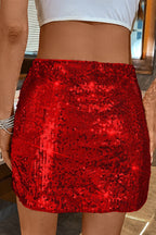 Sequin Bodycon Mini Skirt