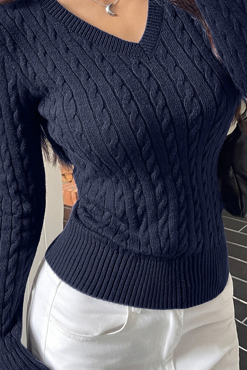 Sexy Knit Long Sleeve Slim Base Layer