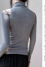Fleece Thermal Mock Neck Long Sleeve Base Layer
