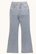 Chic High Waist Stretch Bootcut Jeans