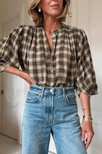 Balloon-Sleeve Top