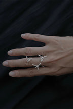 Elegant Chinese-style 3D Orchid Open Ring