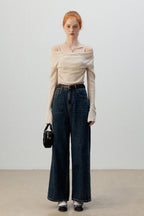 Layered Cowl Neck Knit Top