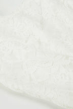 Lace Trim Waist Tie A-Line Cami Lace Dress