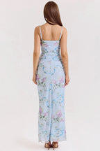 Lace Floral Maxi Slip Dress