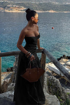 Cutout Strapless Beach Party Dress