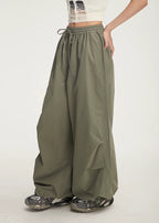 Balloon Drawstring Palazzo Pants