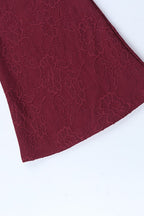 Sexy Lace Ribbon Slim Flare Pants
