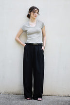 Textured Lyocell Linen Knit Top