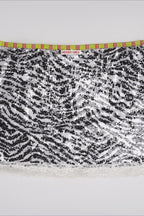 Zebra Sequin Lace Patchwork Bodycon Skirt