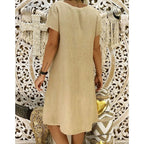 Diana Casual, Loose Cotton Dress for Women Versatile Daily Pick