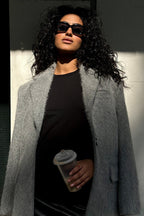 Soft Pile Relaxed Fit Lapel Blazer