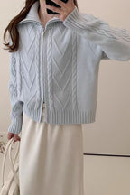 Turtleneck Cable Knit Sweater