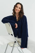 Loose Fit V Neck Cardigan Sweater