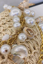 Versatile Pearl Conch Handbag
