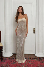 Sequin Fishtail Party Dress