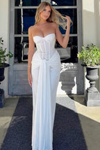 Flowing Strapless Sequin Birthday Dress