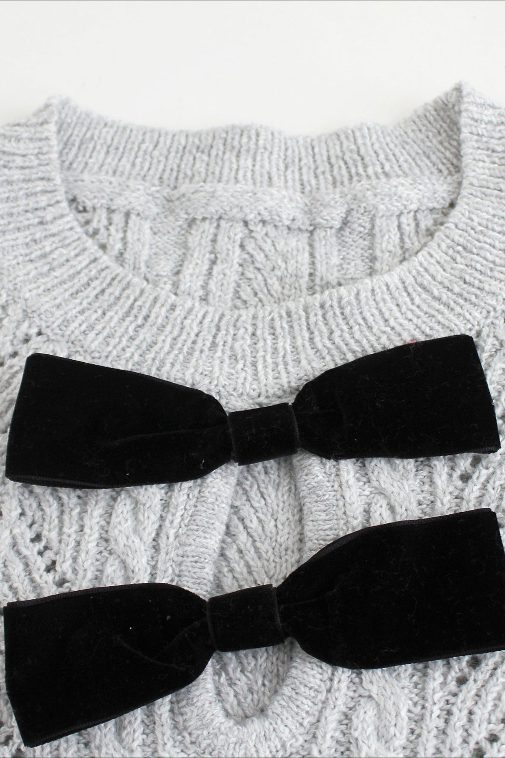 Solid Color Long Sleeve Knit Sweater Dress