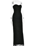 Eden Sleeveless Mesh Maxi Dress