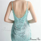 Edlyn Sequin Laceup Charming Mermaid Formal Dress