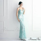 Edlyn Sequin Laceup Charming Mermaid Formal Dress