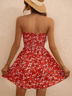 Antonia Chic Women Tube Dress Red Premium Wardrobe Essential