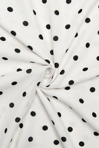 Polka Dot Halter Neck Sleeveless Maxi Dress