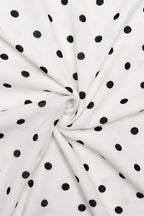 Polka Dot Halter Neck Sleeveless Maxi Dress