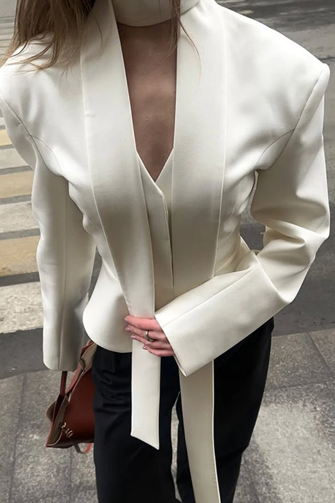 Elegant VNeck Office Blazer
