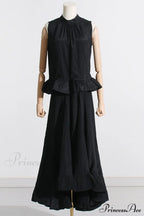 Elaine Pink Sleeveless Charming Ruffle Mermaid Set