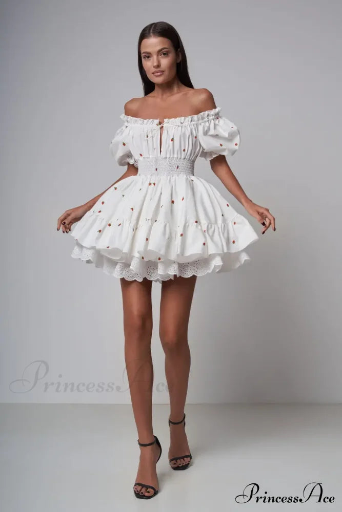 Elara Puff Stylish Sleeve Mini Dress