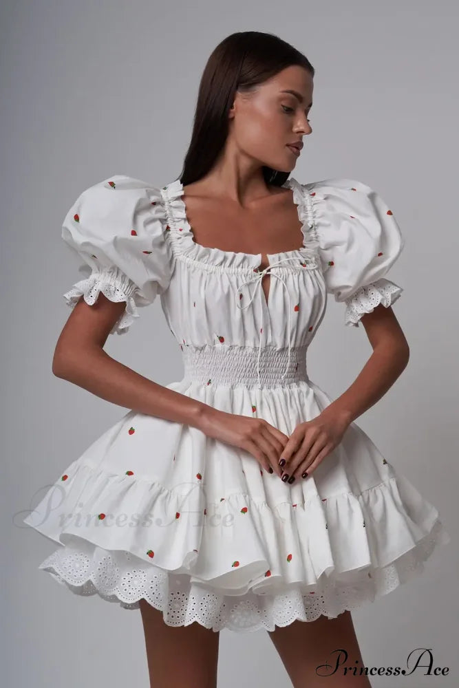 Elara Puff Stylish Sleeve Mini Dress