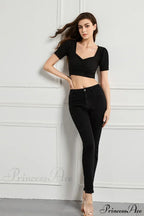 Elastic Slim High Waist Small Feet Casual Autumn Winter Jean
