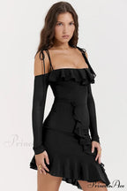 Eleanora Ruched Stylish Mini Dress