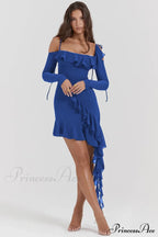 Eleanora Ruched Stylish Mini Dress