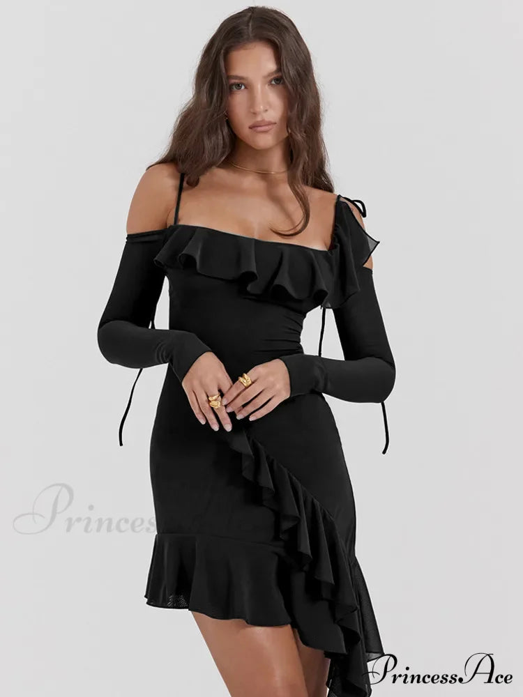 Eleanora Ruched Stylish Mini Dress