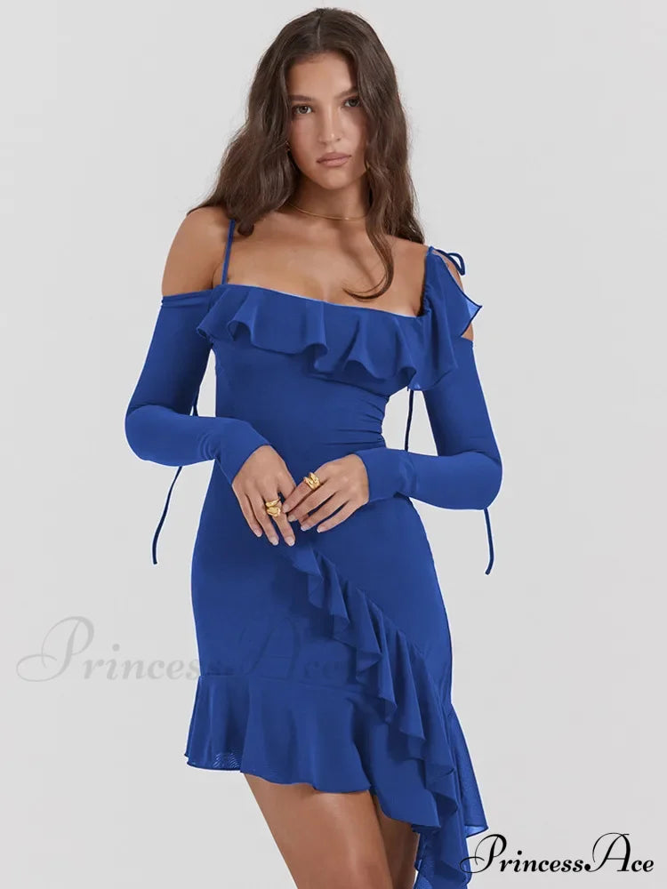 Eleanora Ruched Stylish Mini Dress
