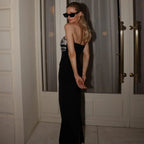 Elegant Embroidered Crystal Party Dress Prom Dress