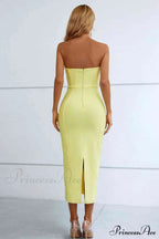 Elegant Enigma Bodycon Charming Corset Cocktail Midi Dress