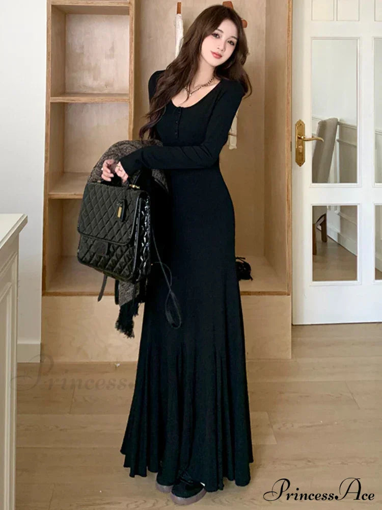 Elegant Formal Solid Slit Asymmetrical Classic Oblique Collar Evening Dress Dresses