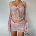 Elegant Knit Two Piece Set