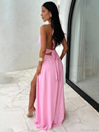 Elegant Maxi Long V Neck Vacation Dress