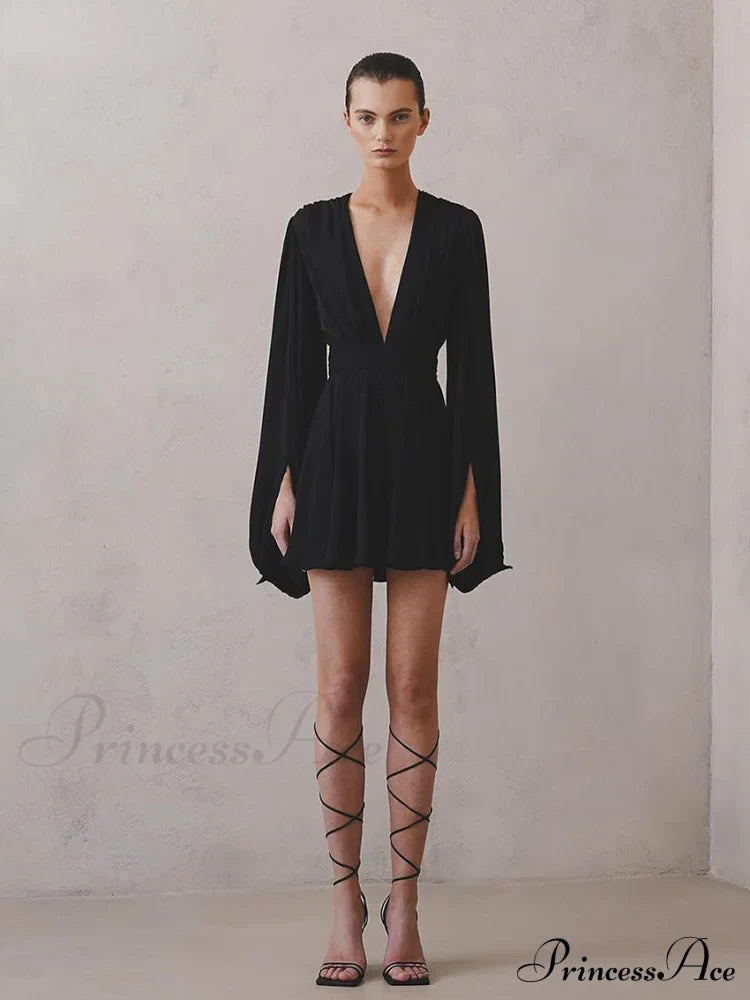 Elegant Pleated High Waist Dresses