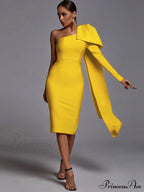 Elegant Sexy Bowknot Evening Club Party Dress