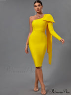 Elegant Sexy Bowknot Evening Club Party Dress