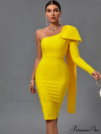 Elegant Sexy Bowknot Evening Club Party Dress