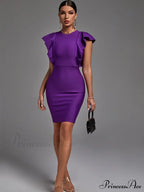 Elegant Sexy Ruffle Club Party Dress