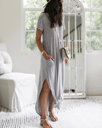 Maribel Timeless Maxi Shirt Dress Boutique Collection