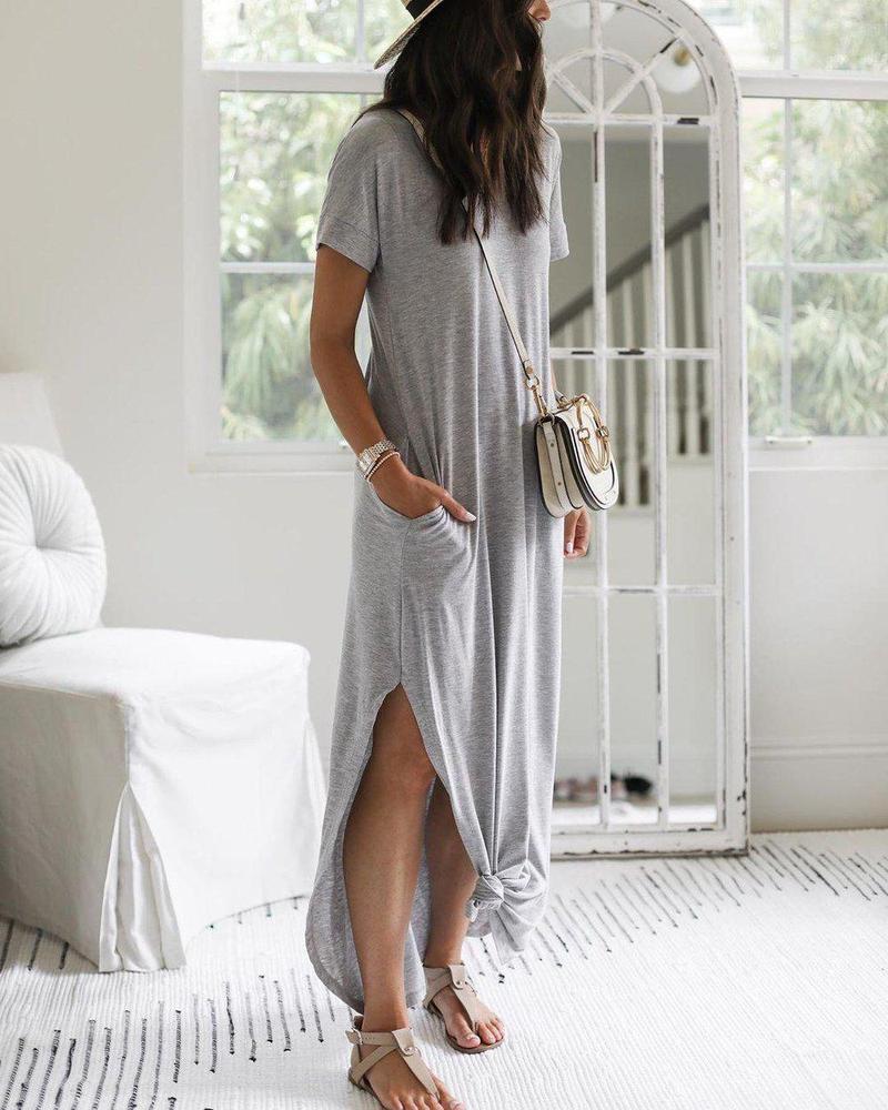 Ana Minimalist María Maxi Shirt Dress Chic Silhouette Collection