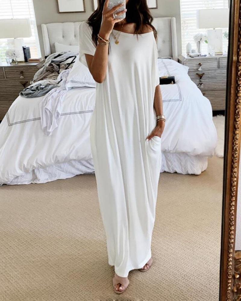Ana Minimalist María Maxi Shirt Dress Chic Silhouette Collection